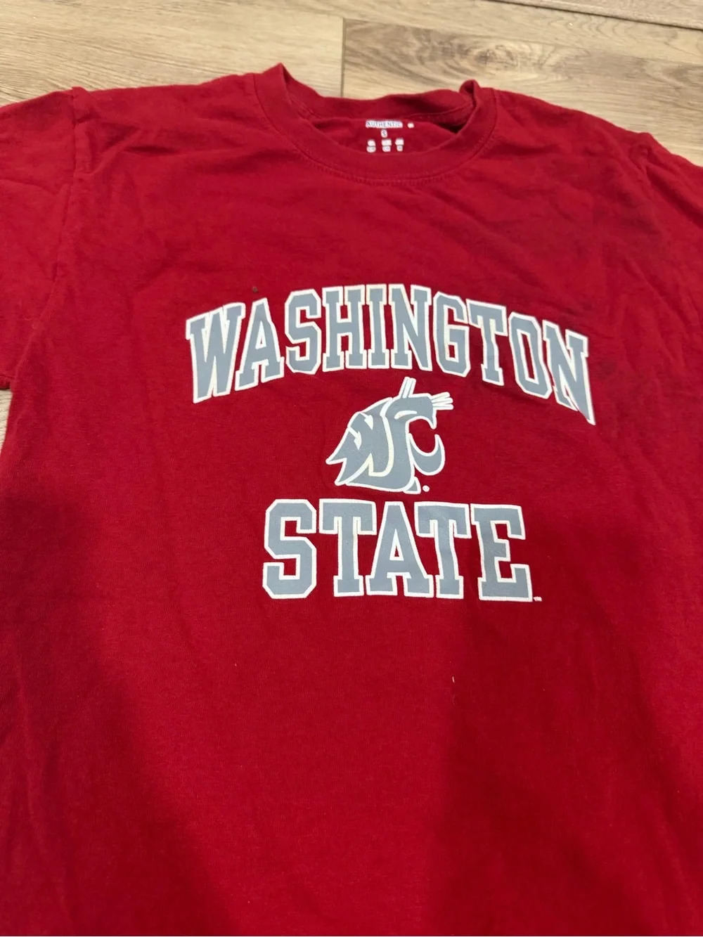 Champion Washington State Red Crewneck T-Shirt - Picture 2 of 3
